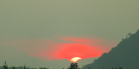Thumbnail Sunset over the horizon, Myanmar