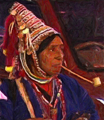 Product picture Ahka Tribal Woman, Chiang Rai, Thailand Impasto