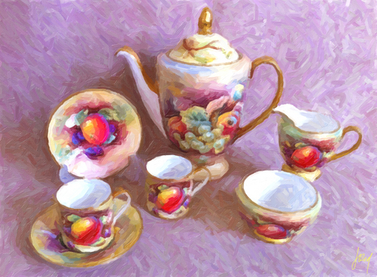 Product picture Rare English Bone China in Oil